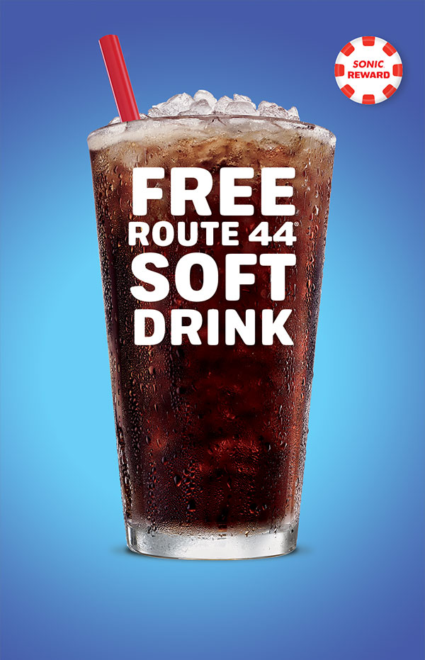 Free rewards and happy hour half price drinks with the Sonic App