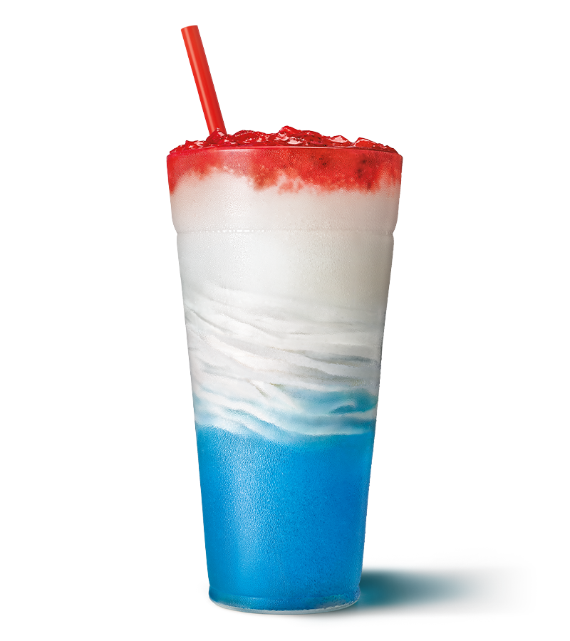 Sonic Drive In Red White and Blue Slush Float