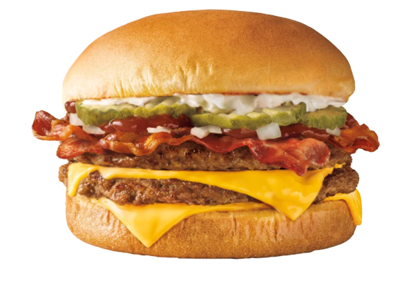 Sonic bacon on bacon quarter pound cheeseburger at Sonic Drive In available at Ferndale, WA Sonic