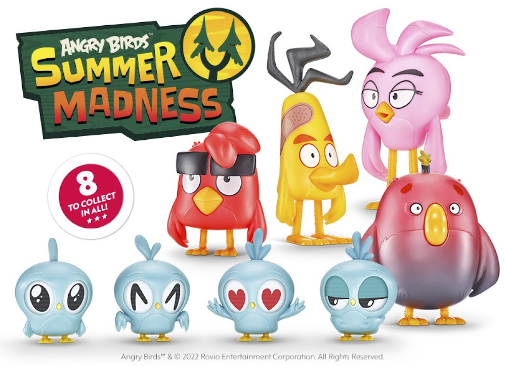 Angry Birds Summer Madness Sonic Wacky Pack Kid Meal Toys